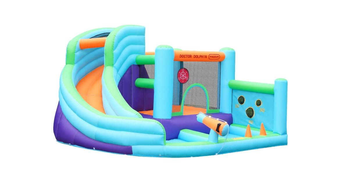 Doctor Dolphin 10-in-1 Inflatable Water Park Jumping Castle Bounce Pool Blower