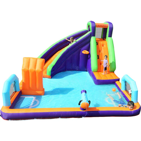 AirMyFun Bounce House 7 Play Zones Inflatable Play Centre