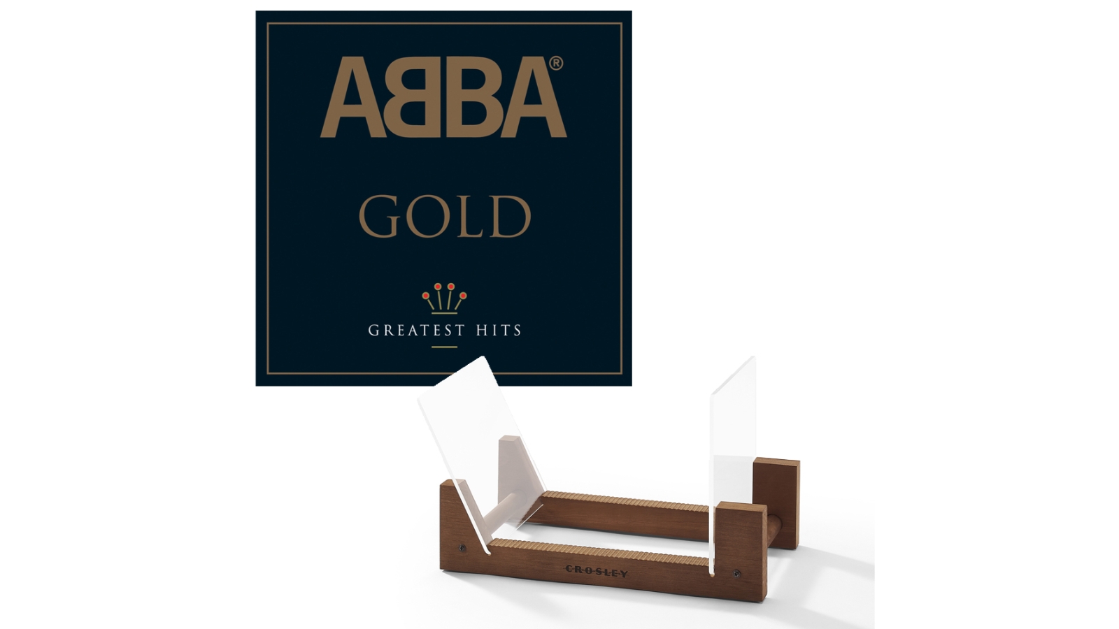 Universal Music Abba Gold Double Vinyl Album and Crosley Display Stand