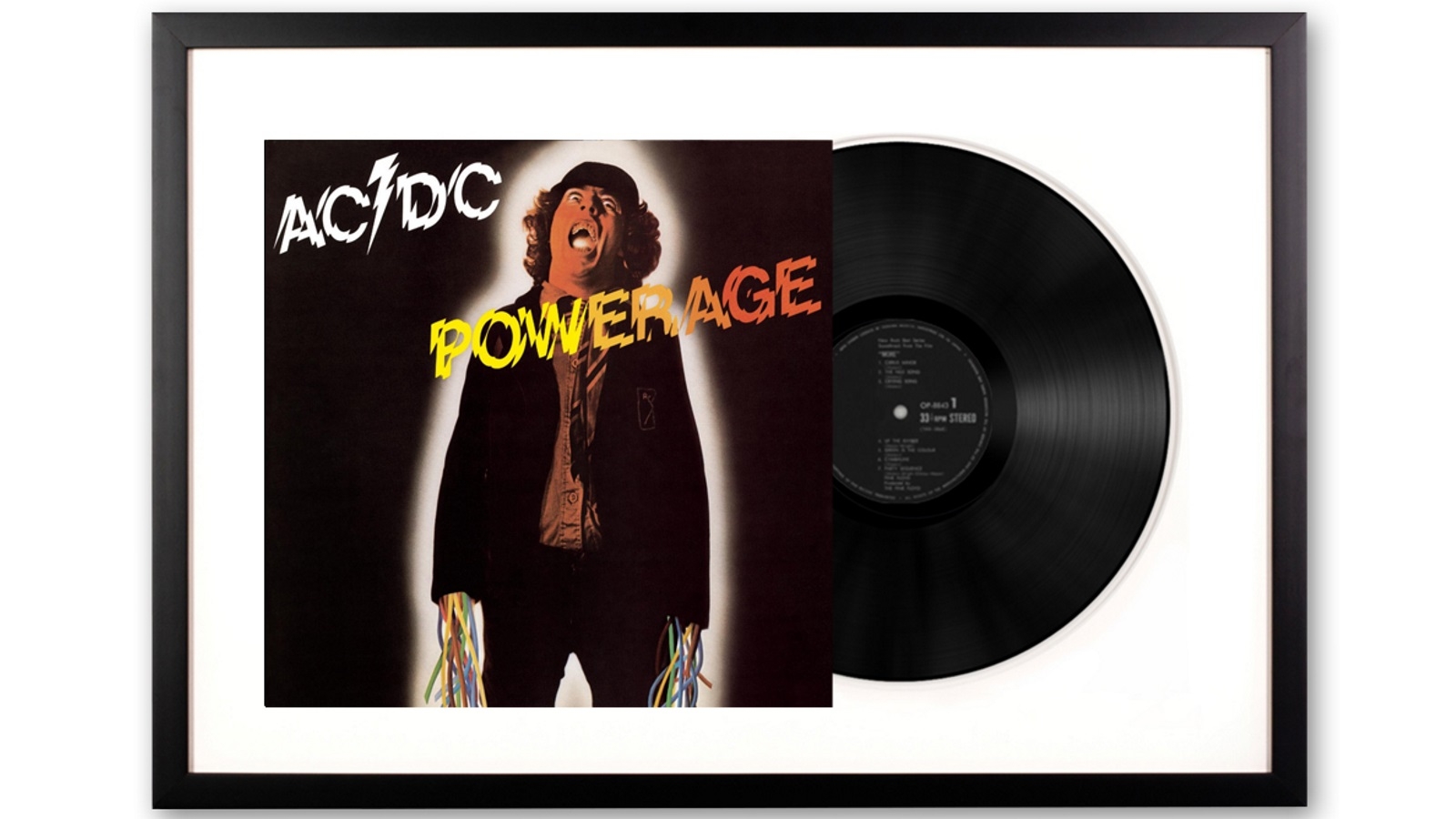 Vinyl Art Framed AC/DC Powerage Album Art | Harvey Norman