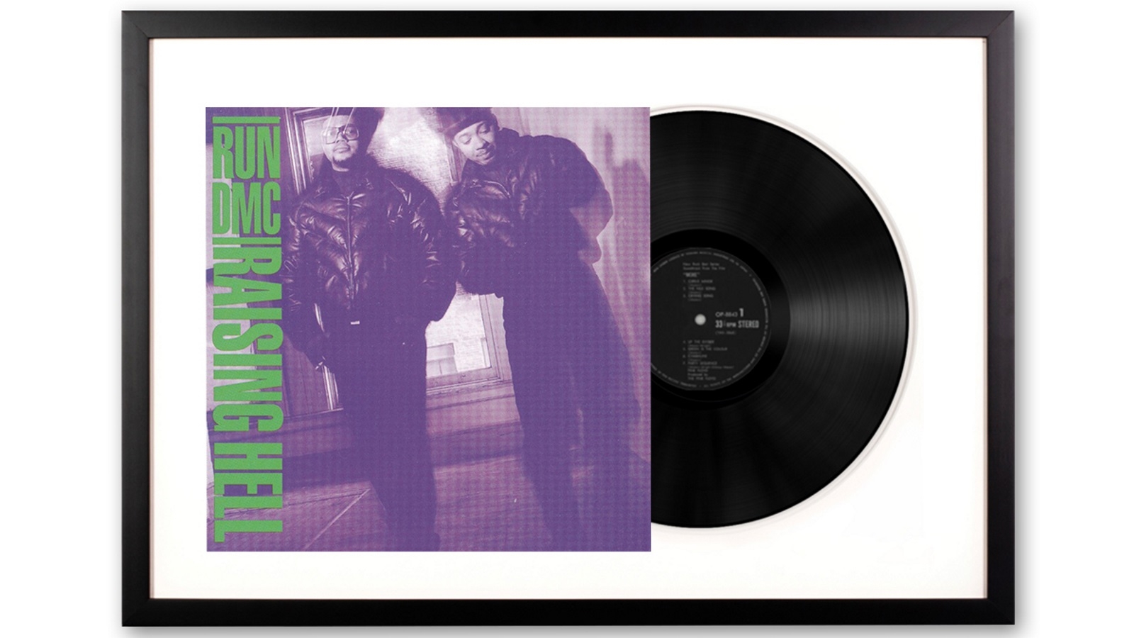 Vinyl Art Framed Run DMC Raising Hell Album Art