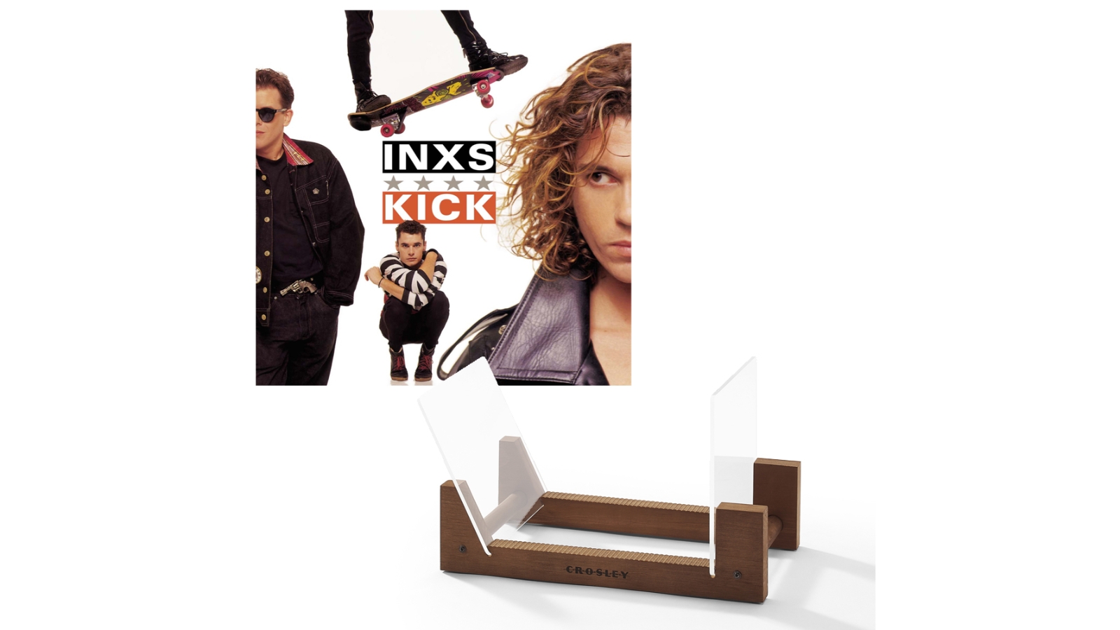 Universal Music Inxs Kick Vinyl Album and Crosley Display Stand