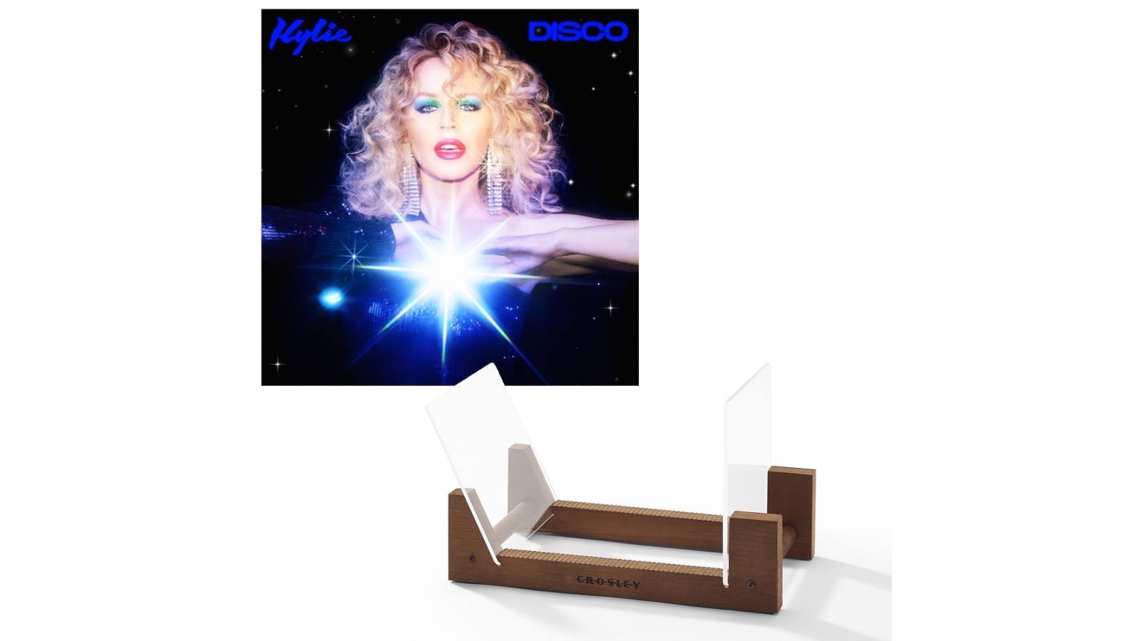 Universal Music Kylie Disco Black Vinyl Album and Crosley Display Stand