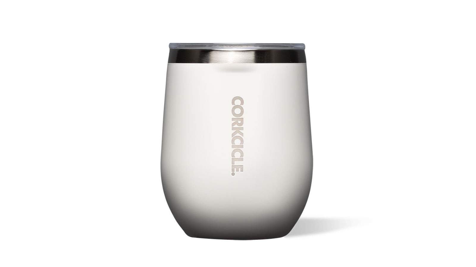 Corkcicle 340ml Stemless Travel Mug - Oat Milk