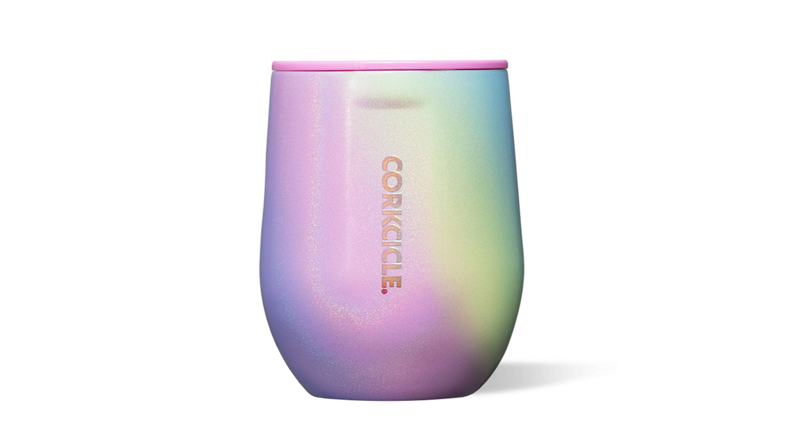 Corkcicle 340ml Stemless Travel Mug - Rainbow Unicorn