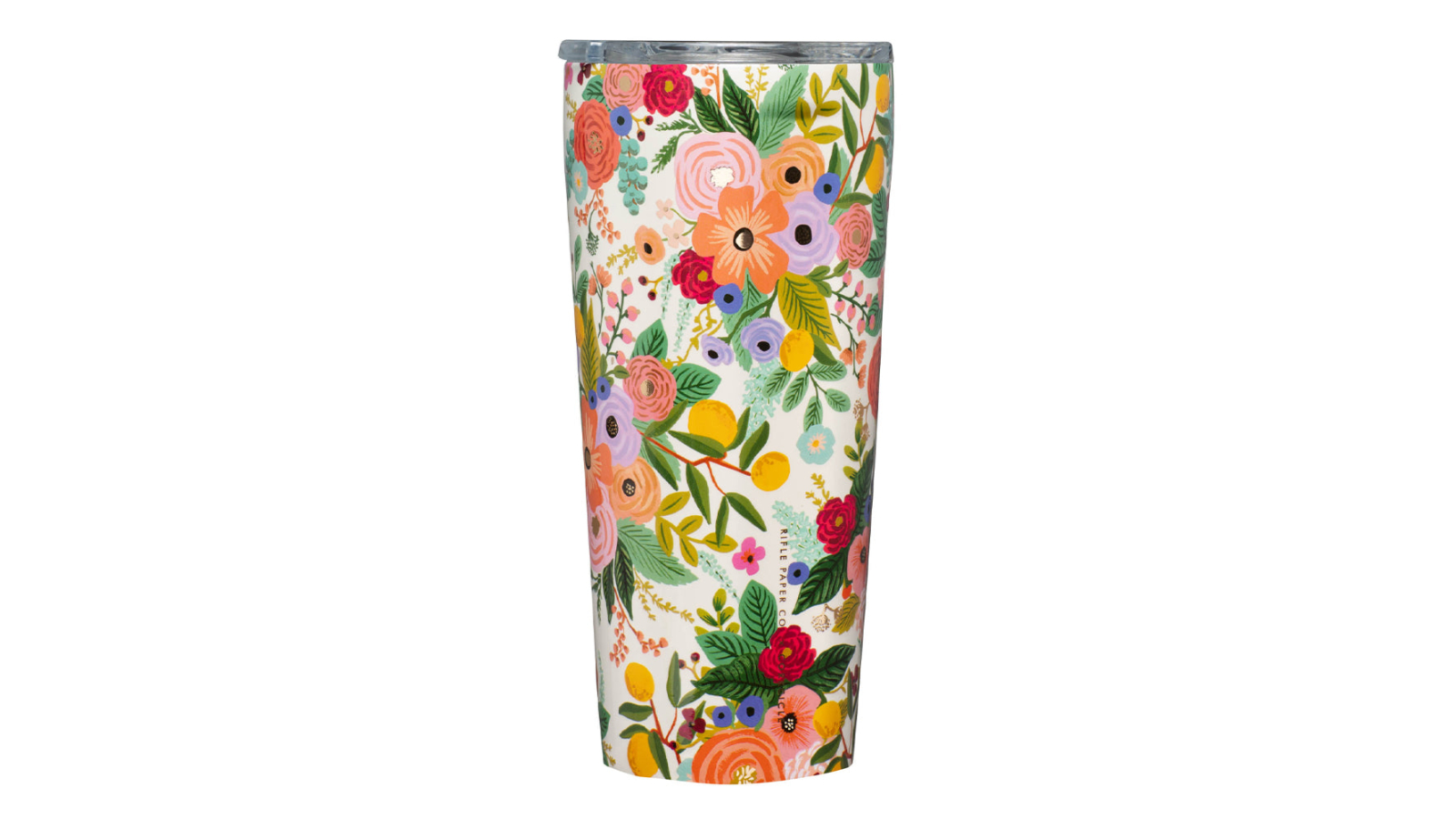 Corkcicle 750ml Rifle Paper Tumbler - Garden Party Cream