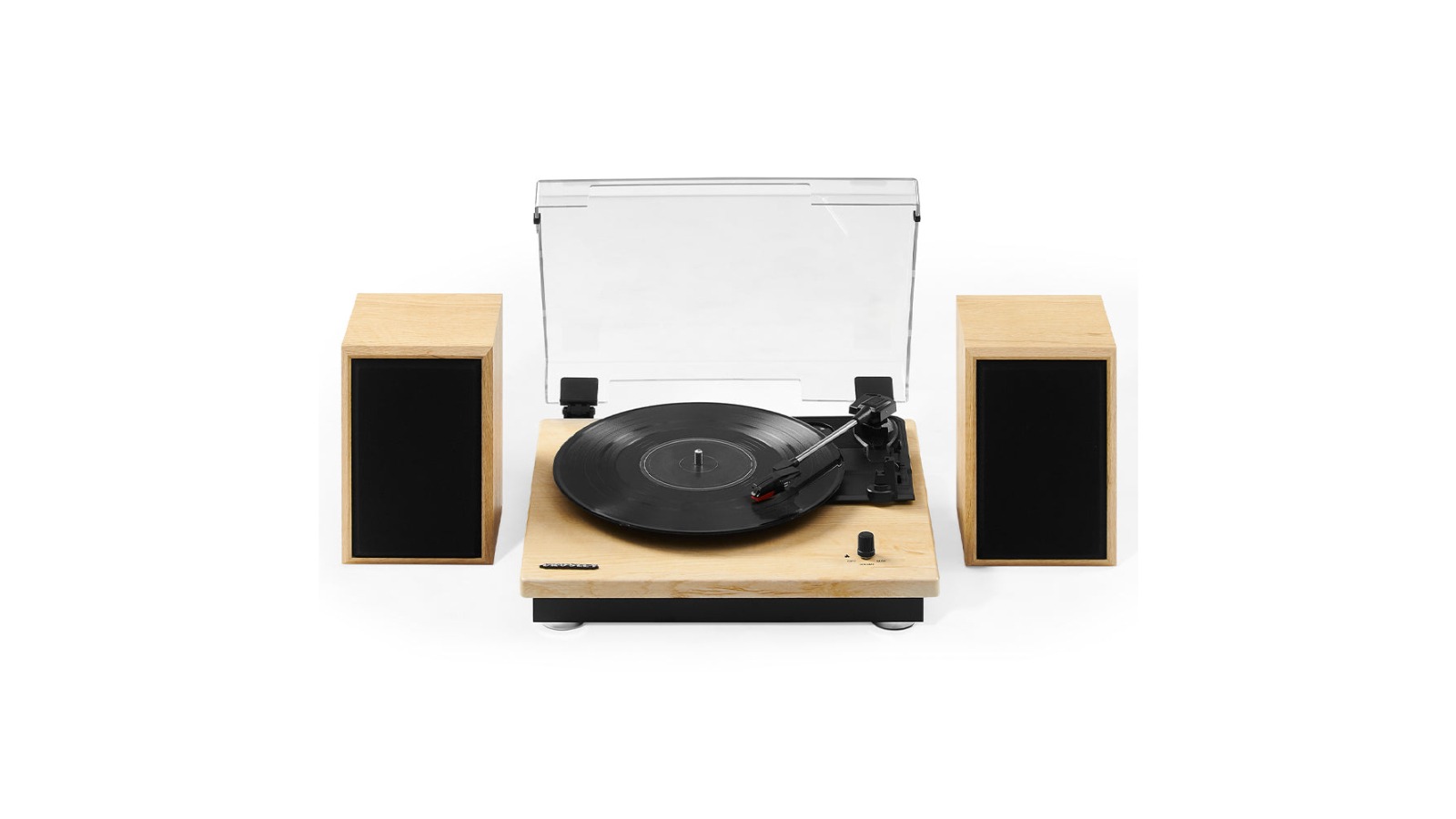 Crosley Brio Record Player Shelf System With Speaker - Natural