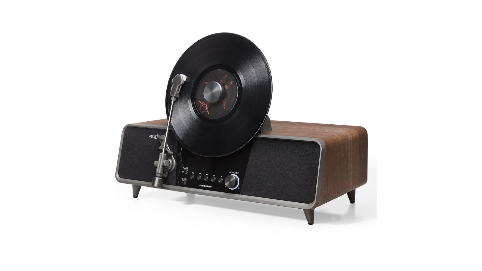 Crosley Beck Automatic Vertical Record Player - Walnut