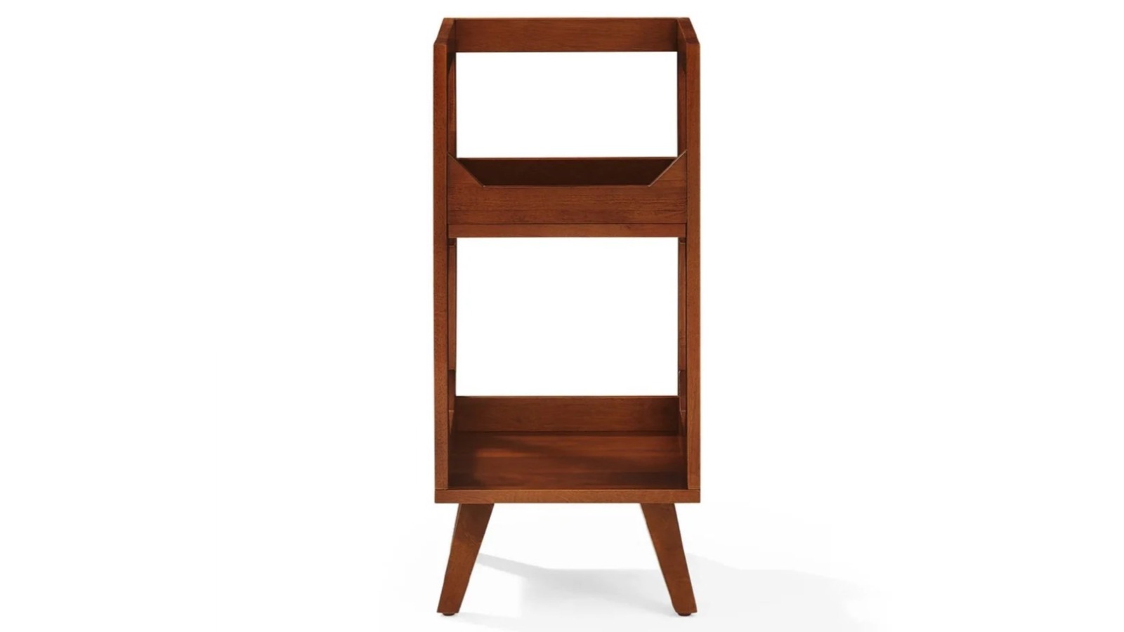 Crosley Asheville Small Record Player Stand - Walnut