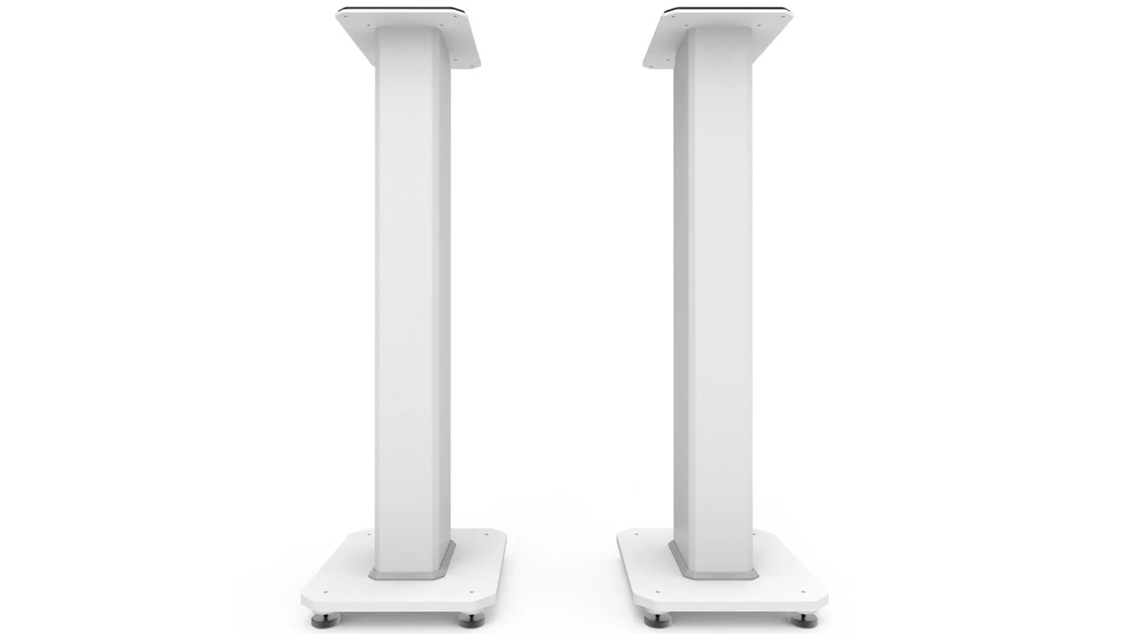 Kanto SX30W 30-inch Tall Fillable Speaker Stands with Isolation Feet - White