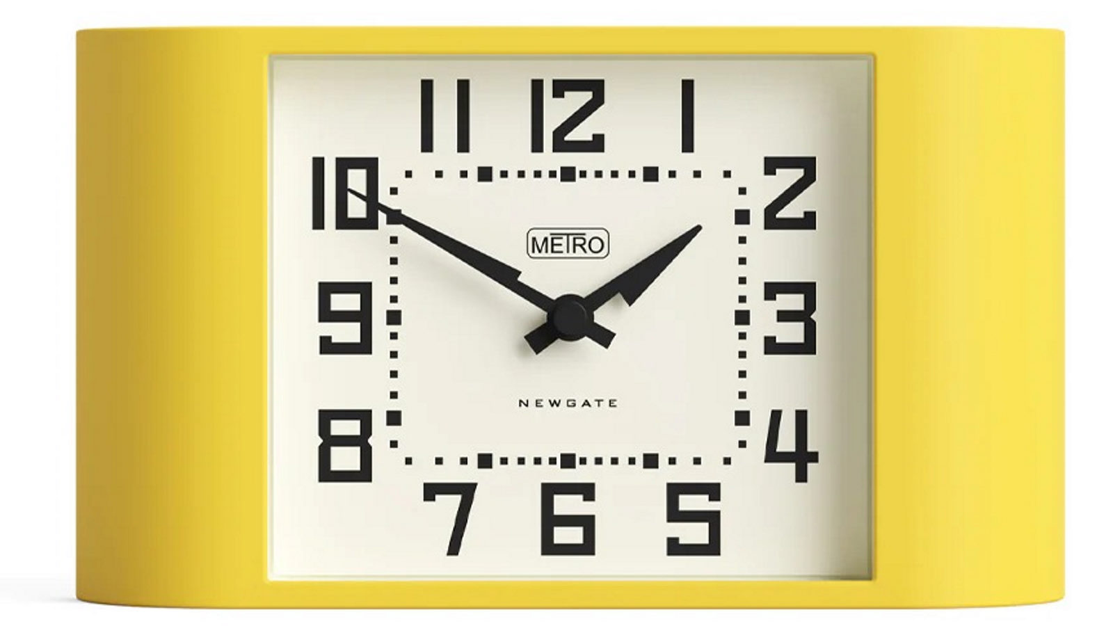 Newgate Mini Metro Clock - Yellow | Harvey Norman