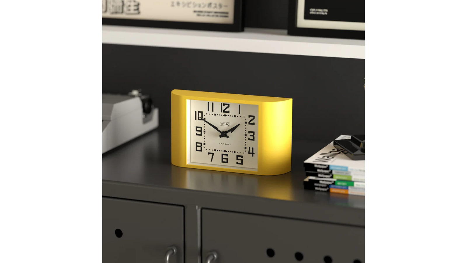 Newgate Mini Metro Clock - Yellow | Harvey Norman