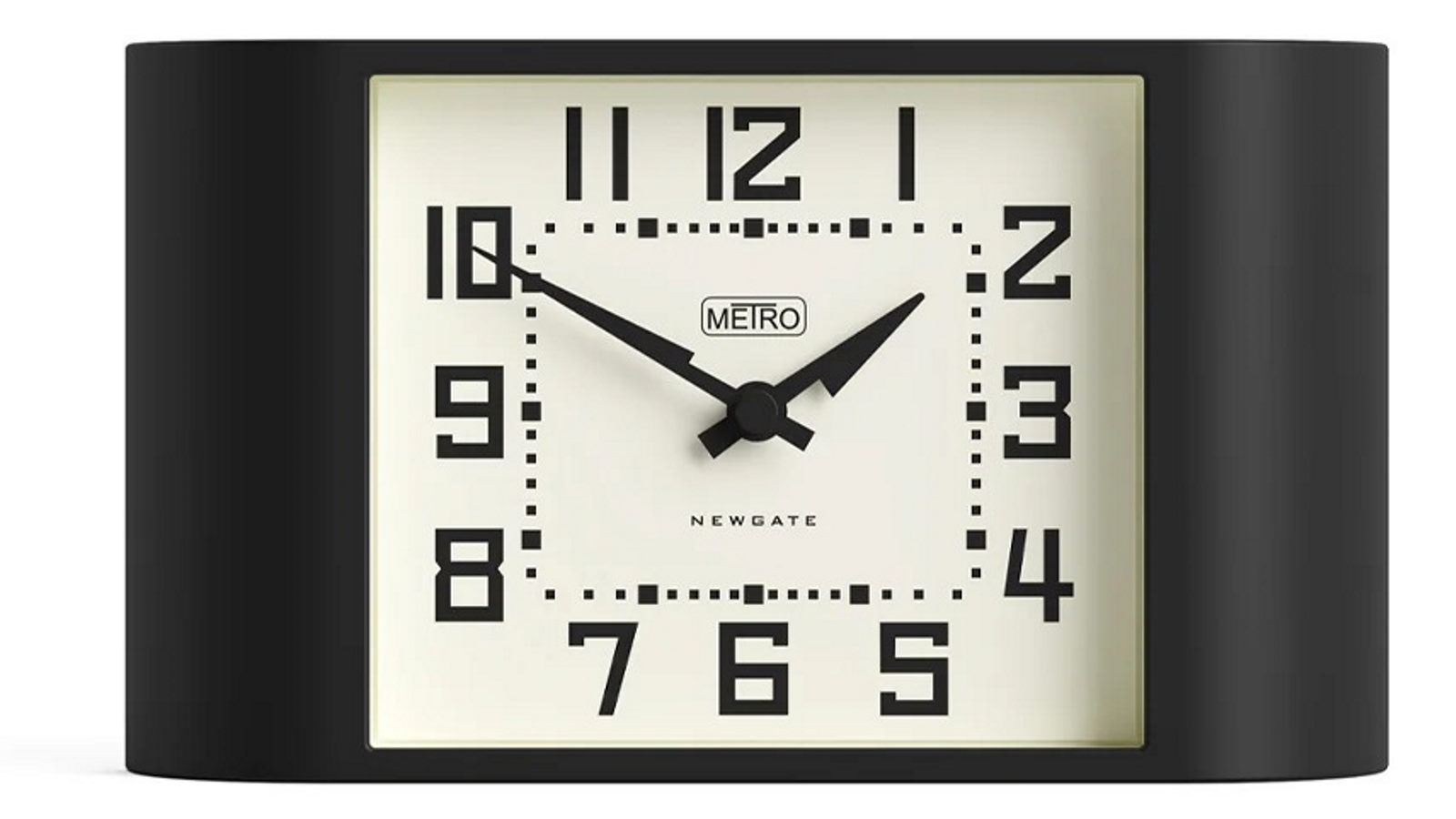 Newgate Mini Metro Clock - Black | Harvey Norman