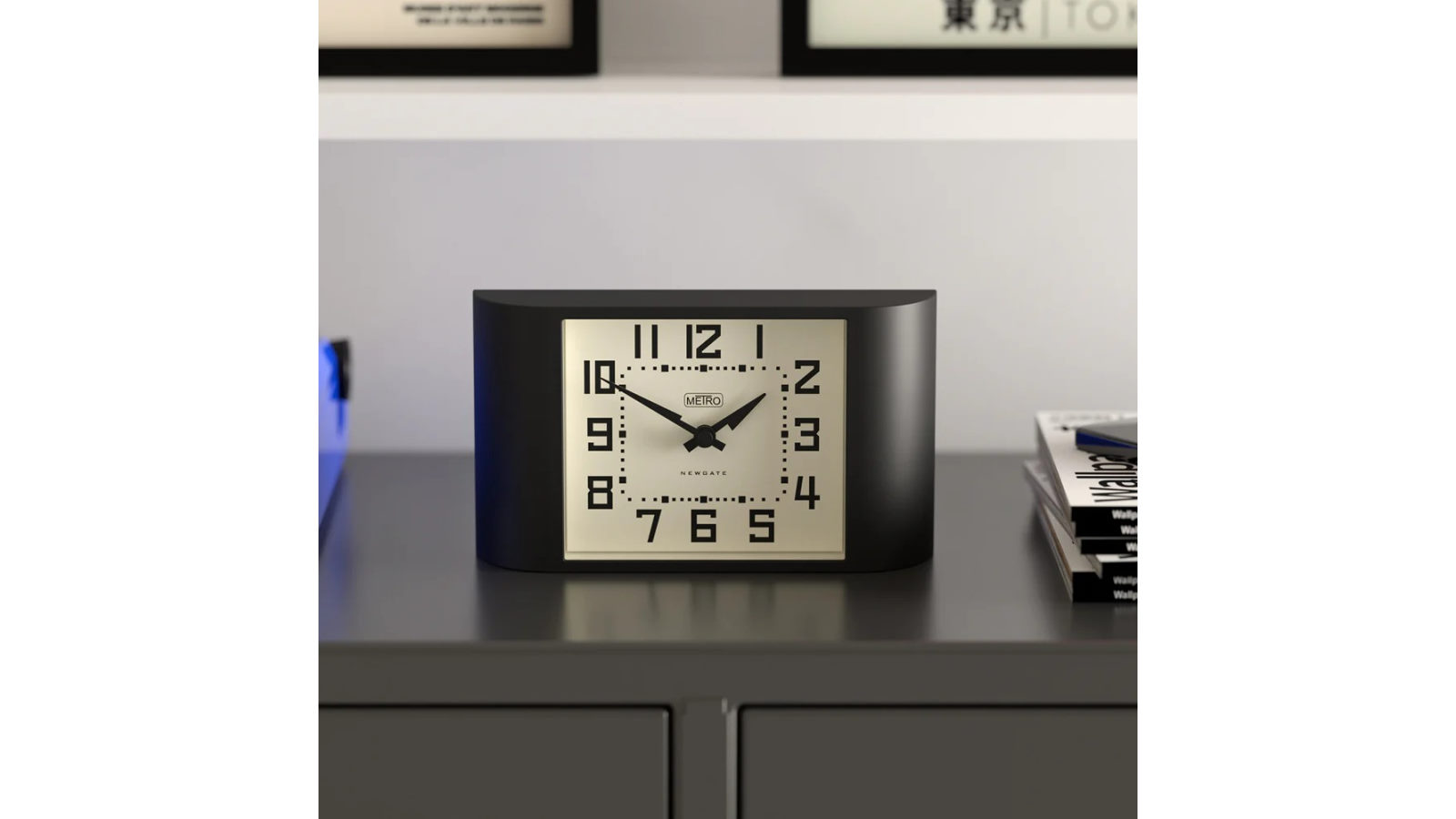 Newgate Mini Metro Clock - Black | Harvey Norman