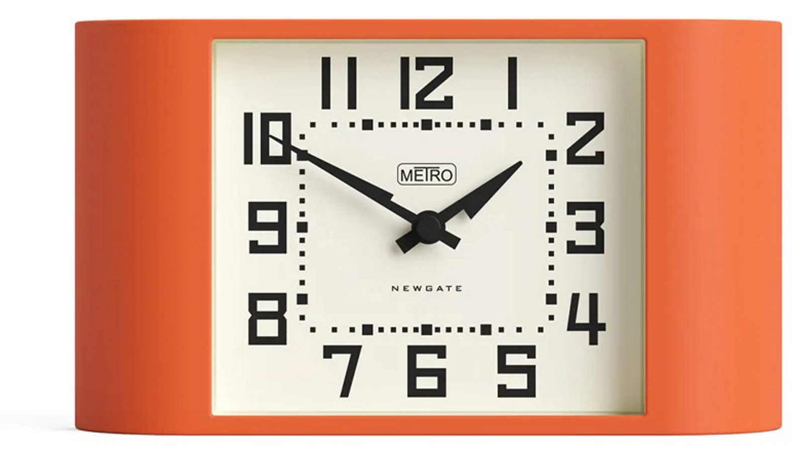 Newgate Mini Metro Clock - Pumpkin Orange