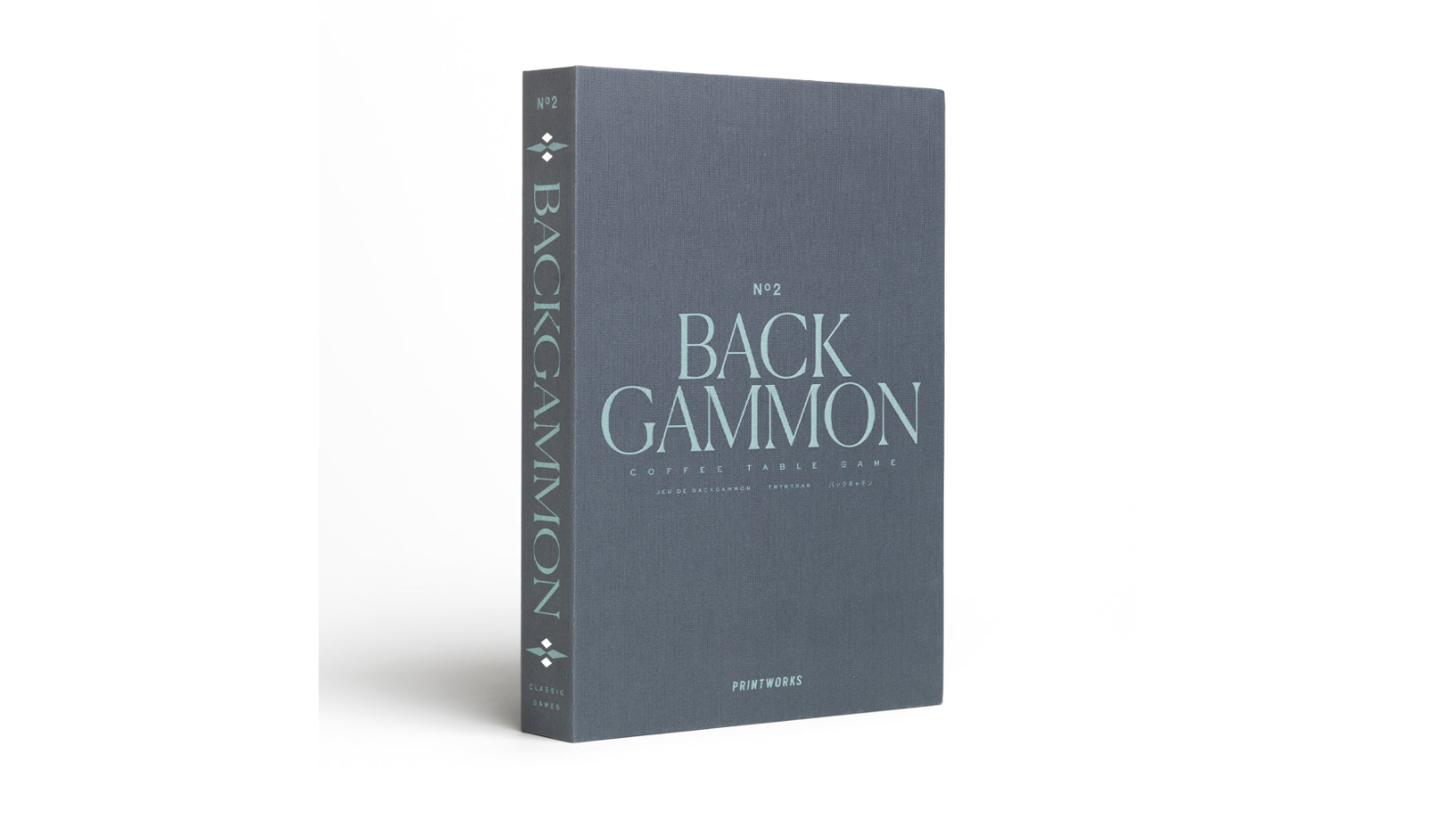Printworks Classic Game No. 2 – Backgammon Avec Plateau Acrylique Et Pièces En Plastique