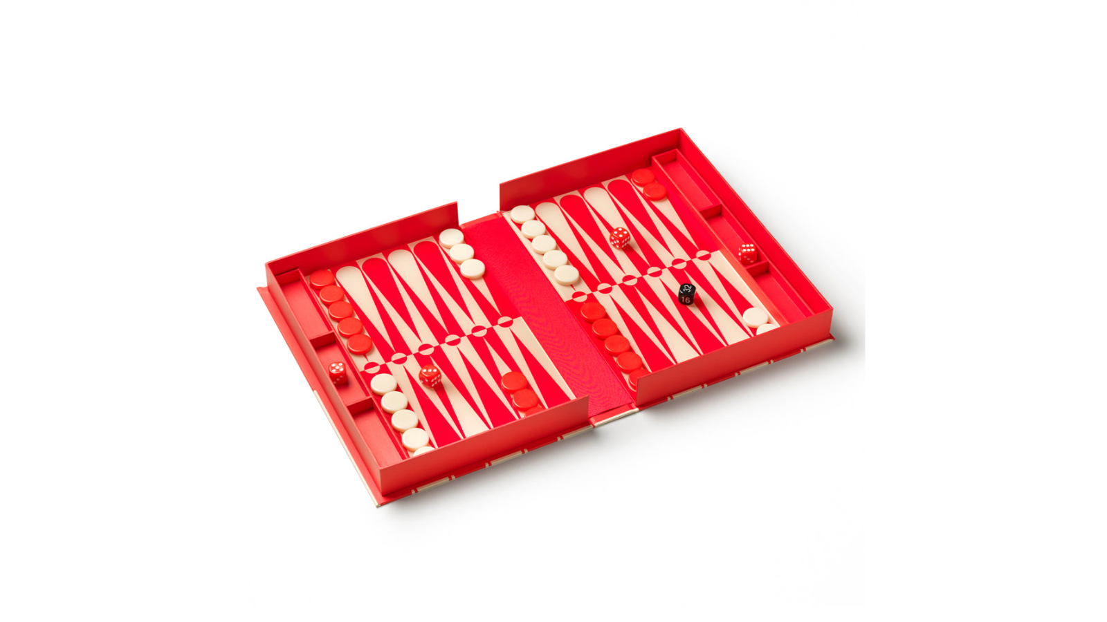 Printworks Classic Art of Backgammon - Red/Cream