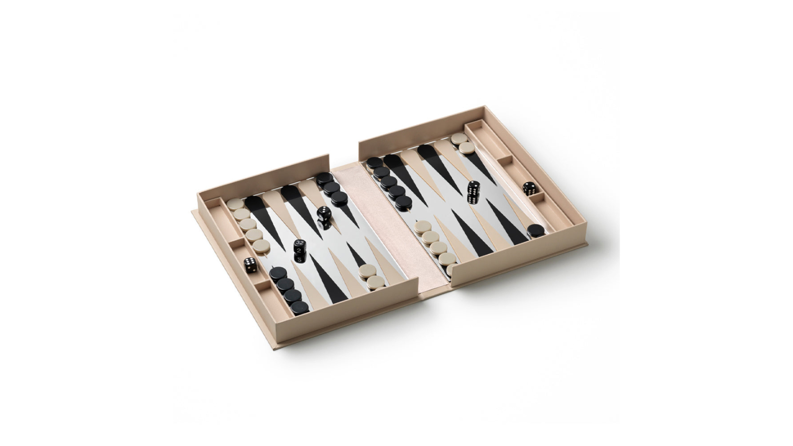 Printworks Classic Art of Backgammon Mirror - Beige/Clear