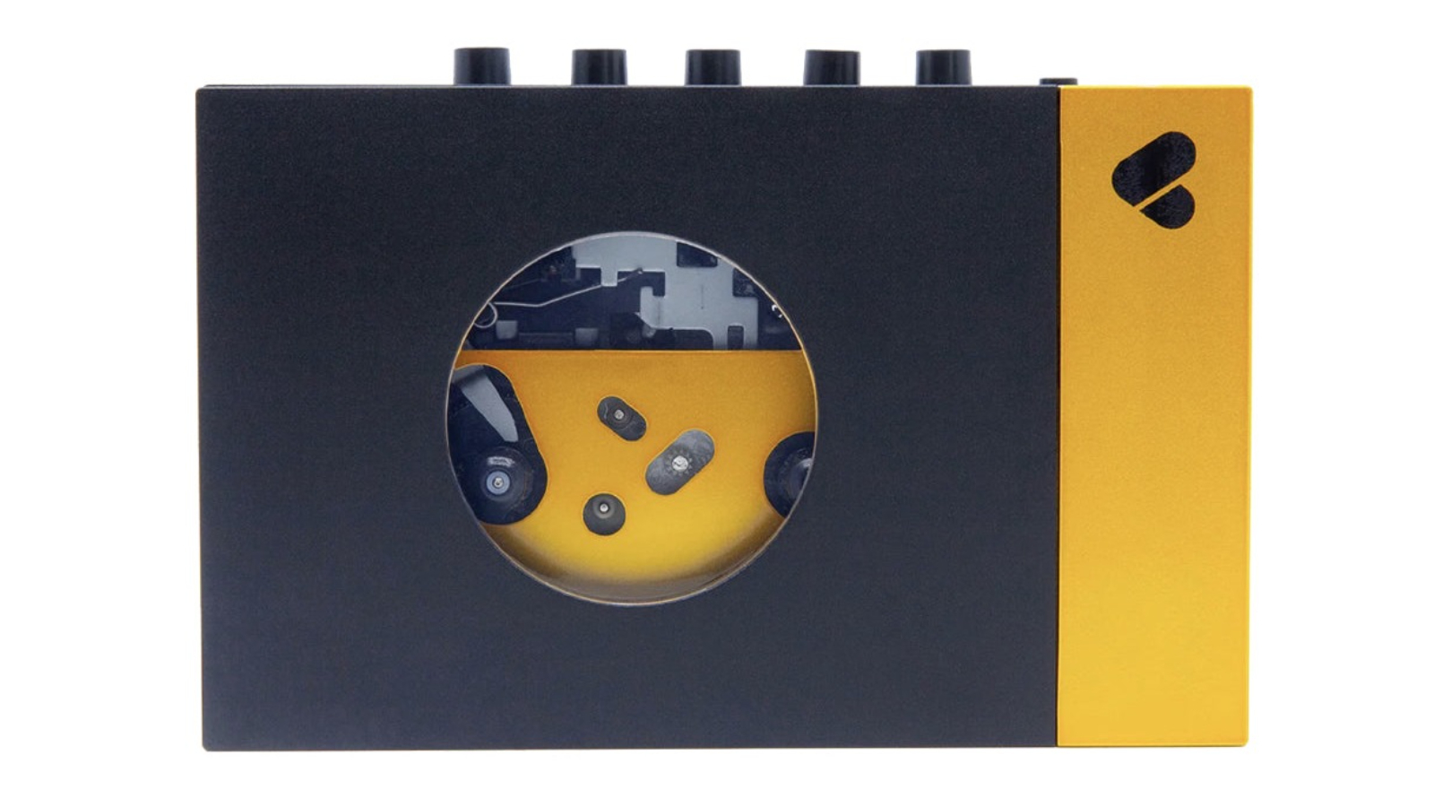 We Are Rewind Amy Portable Cassette Player and Recorder - Black /Yellow