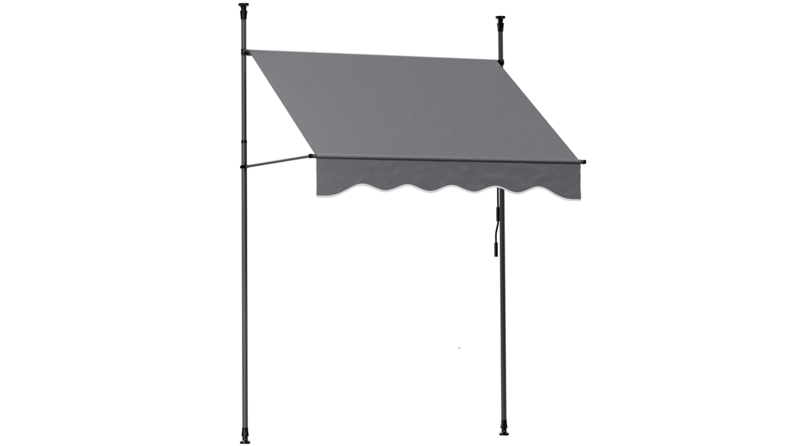 Instahut 2m x 1.8m Window Fixed Pivot Arm Awning Outdoor Canopy - Grey
