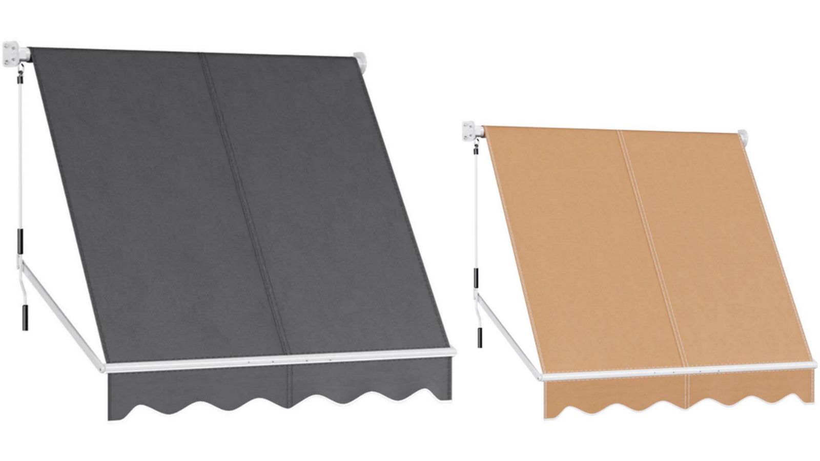 Instahut Retractable 2.1mx2.1m Fixed Pivot Arm Outdoor Window Blinds