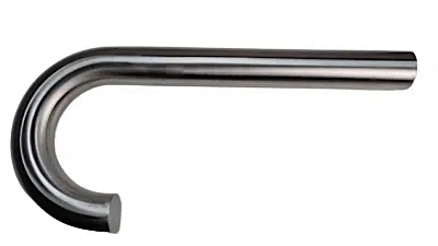 Gilani Engineering 2 Pieces J-Shaped End Handle Grab Rail Part for Stairs, Ramos and Elevators