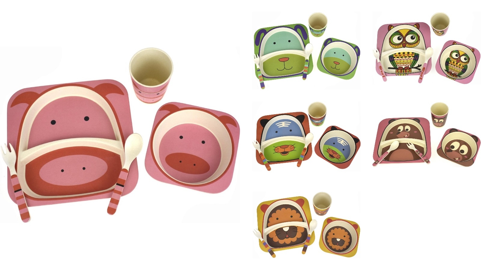Bamboozoo 5 Pieces Dinnerware 