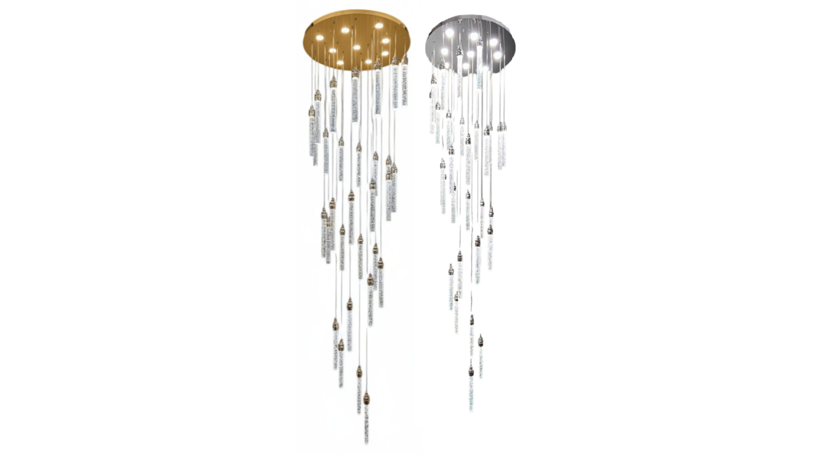 Element Lighting Lena 30-Stick Tri-Colour LED Crystal Chandelier