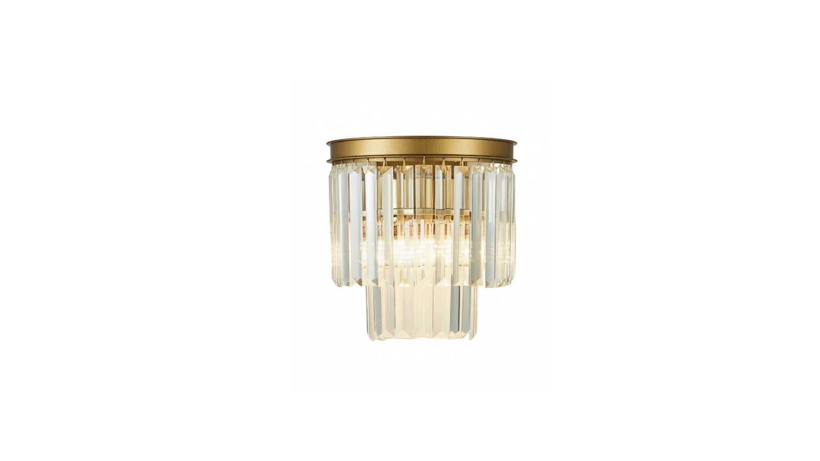 Element Lighting Marf Modern Crystal Wall Light - Brass