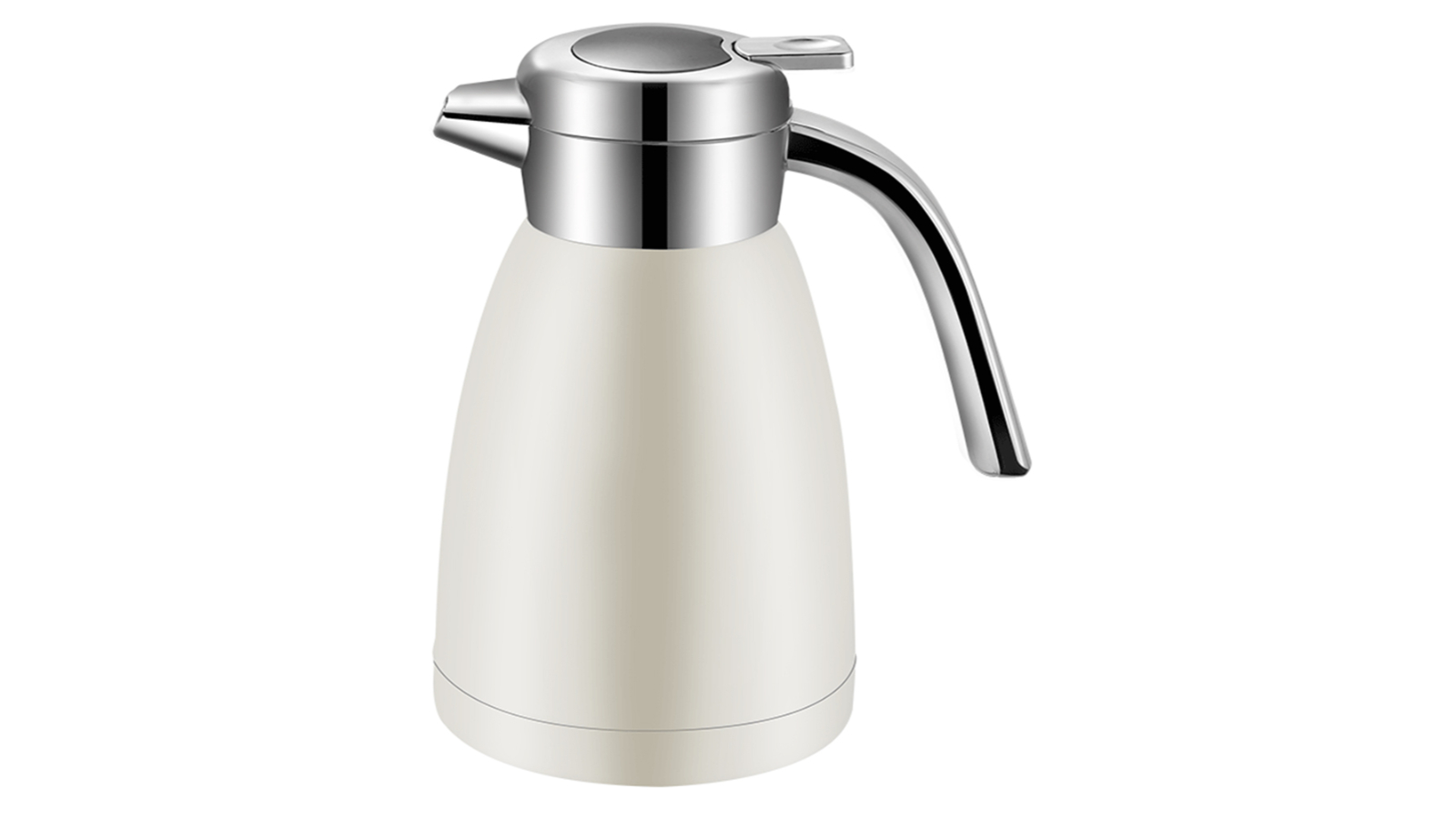 Soga Insulated Stainless Steel Kettle 1.2 Litre Thermal Jug - White