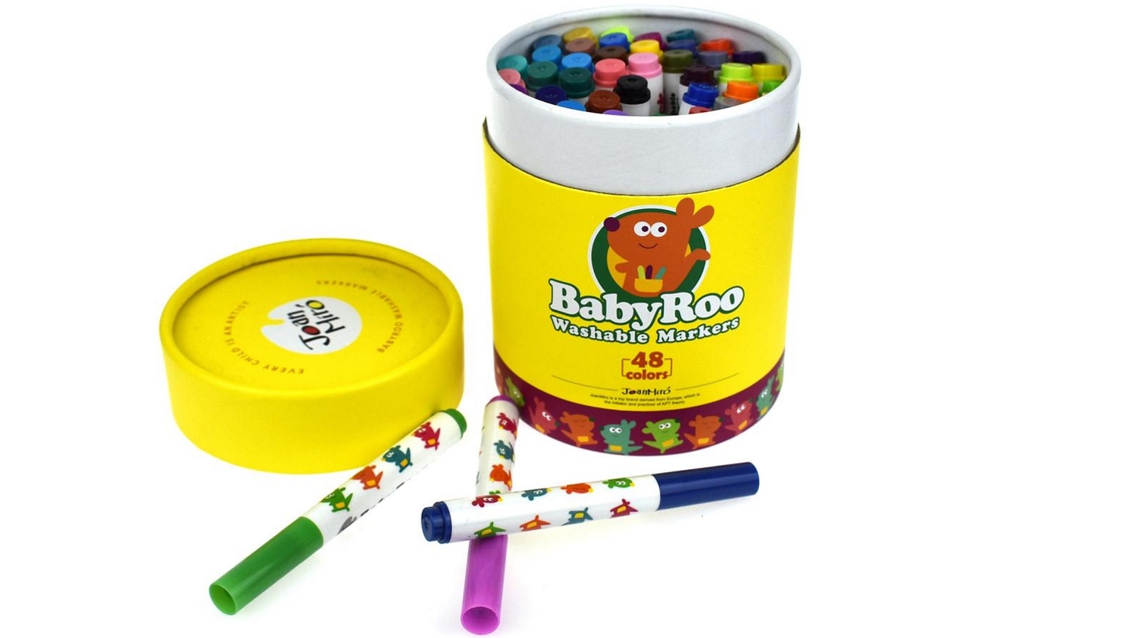 JarMelo Baby Roo Silky Washable Markers - 48 Colours