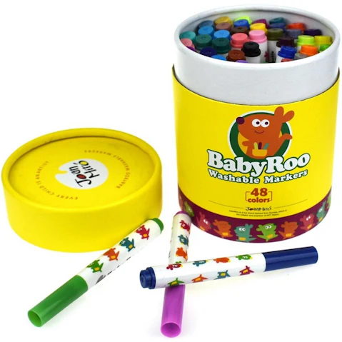 JarMelo Baby Roo Silky Washable Markers - 48 Colours