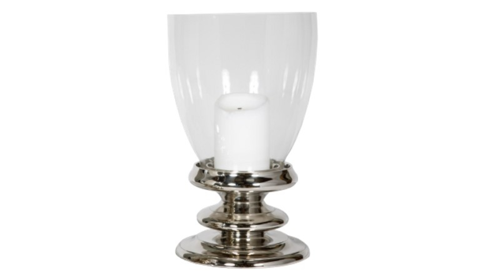 SSH Collection Nickel Jackie Hurricane Lamp - 43cm