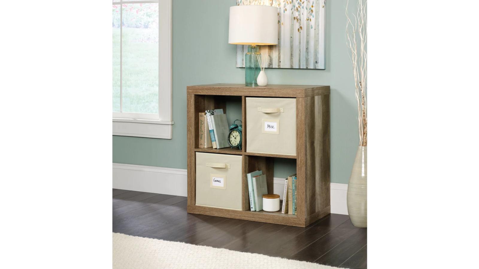 4-Cube Bookcase, 2024 Lintel Oak Finish