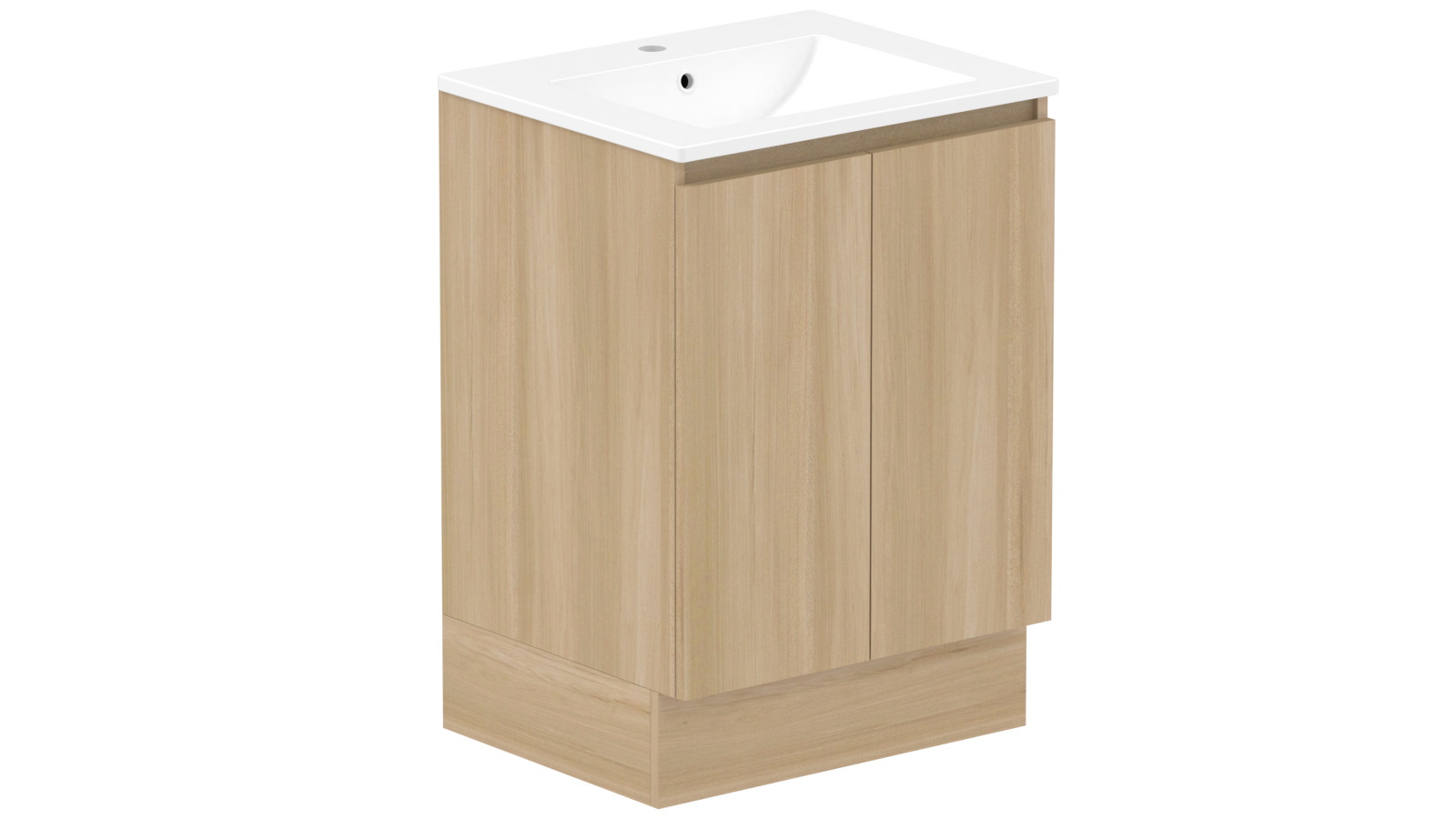 ADP Jane 600mm Door & Drawer Twin Vanity with Centre Basin Cast Marble Top Harvey Norman