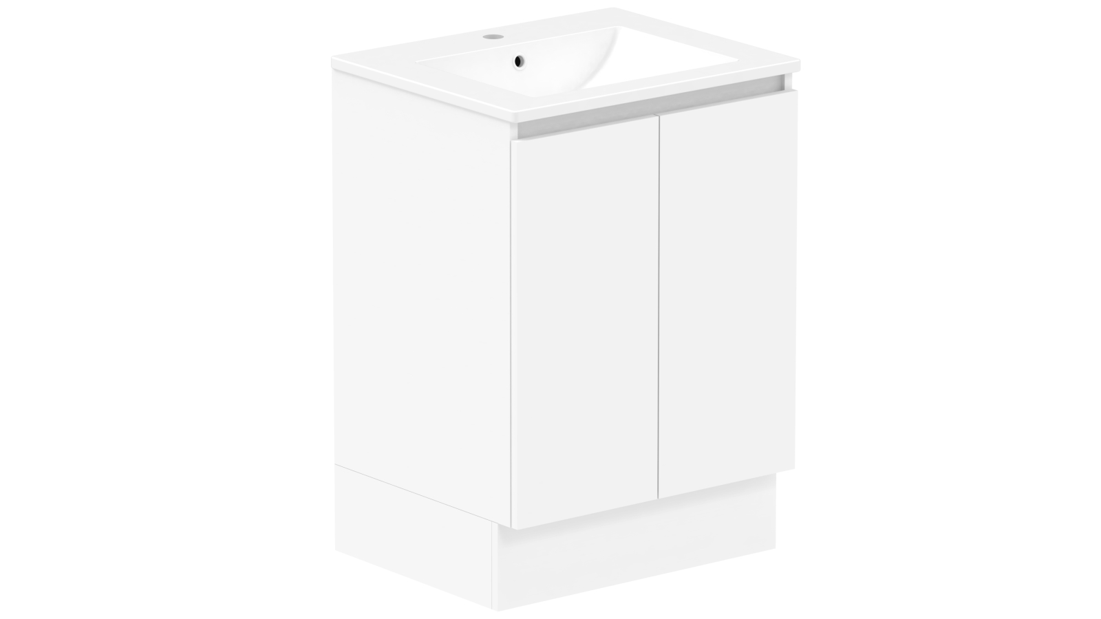 ADP Jane 600mm Door & Drawer Twin Vanity with Centre Basin Cast Marble Top Harvey Norman