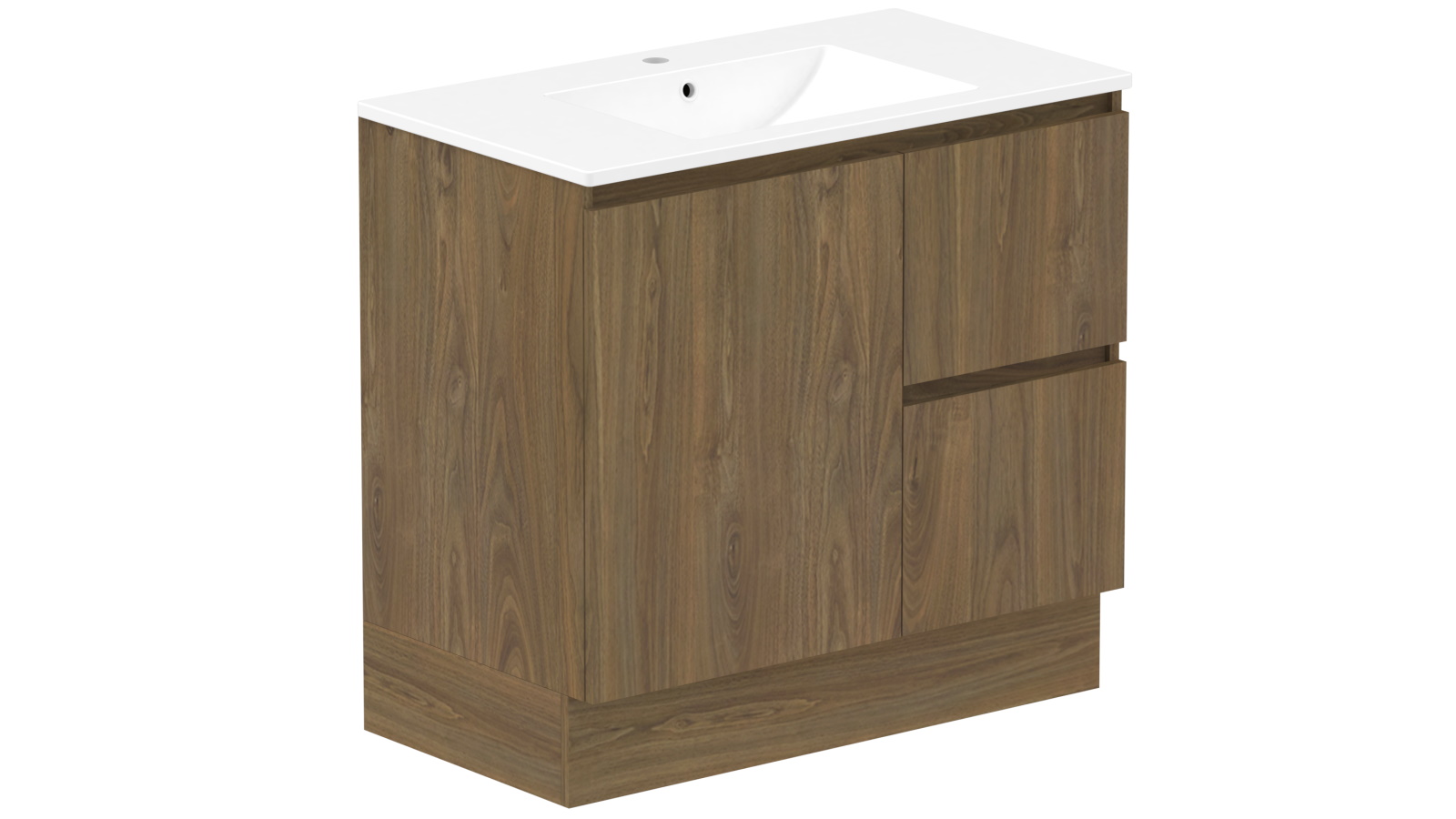 ADP Jane 900mm Door & Drawer Twin Vanity with Centre Basin Cast Marble Top Harvey Norman