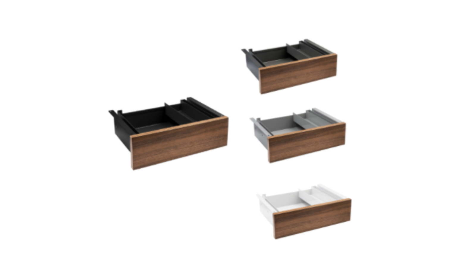 Desky Jarrah Legno Melamine Minimal Under Desk Drawer