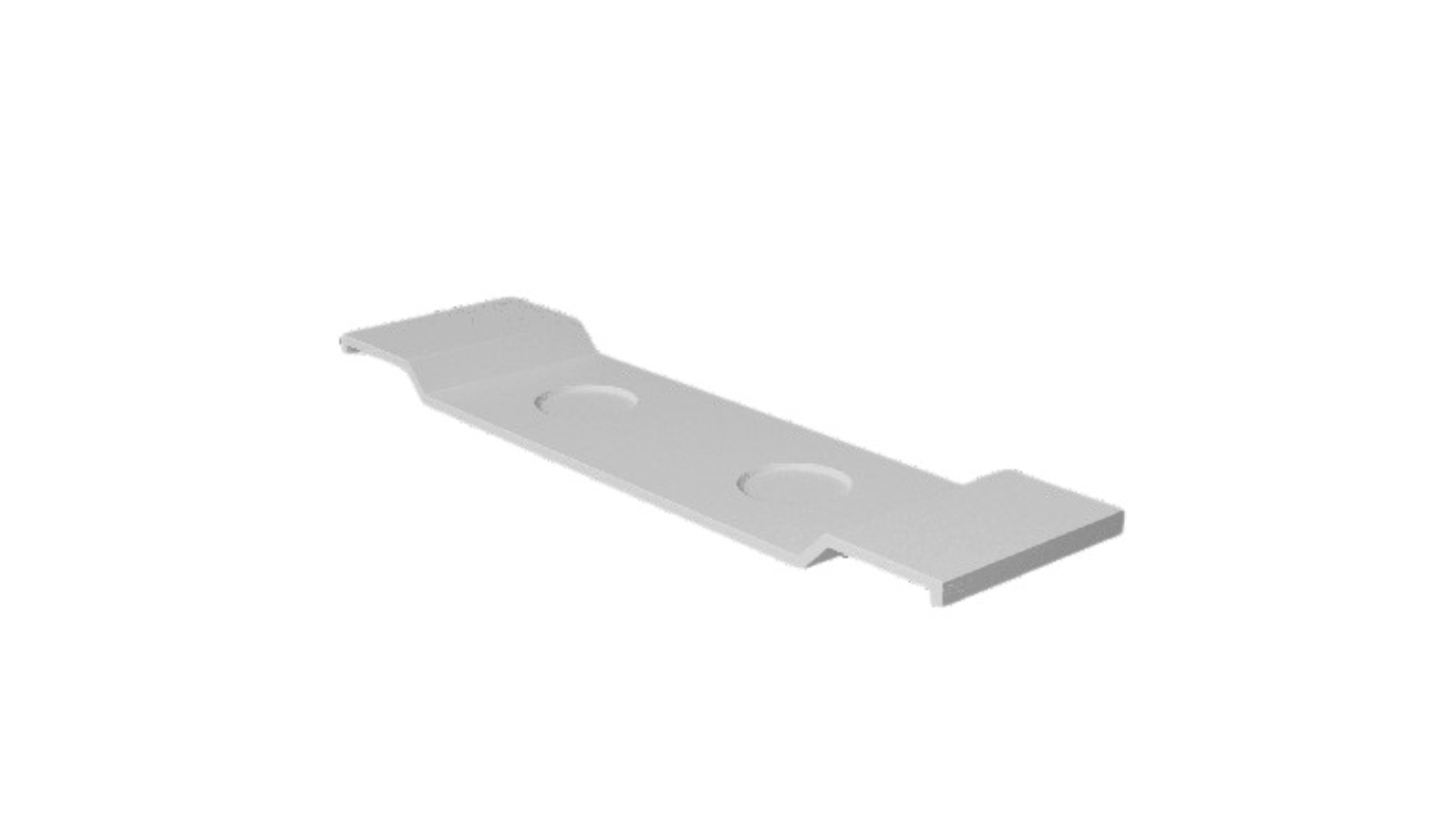 Thermogroup Thermorail  Jasmine Solid Surface Bath Caddy - Matte White