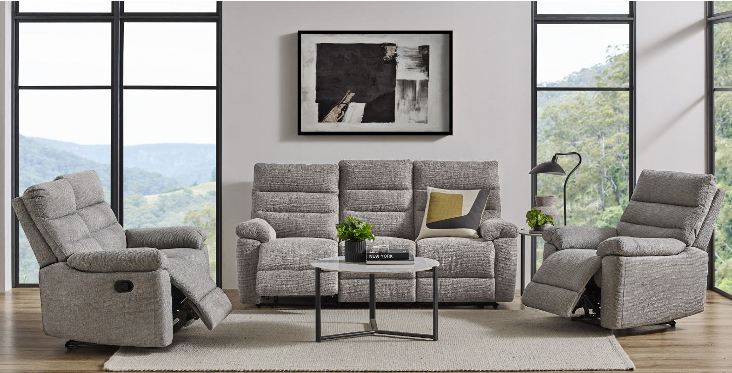 Jawa Fabric Recliner Sofa