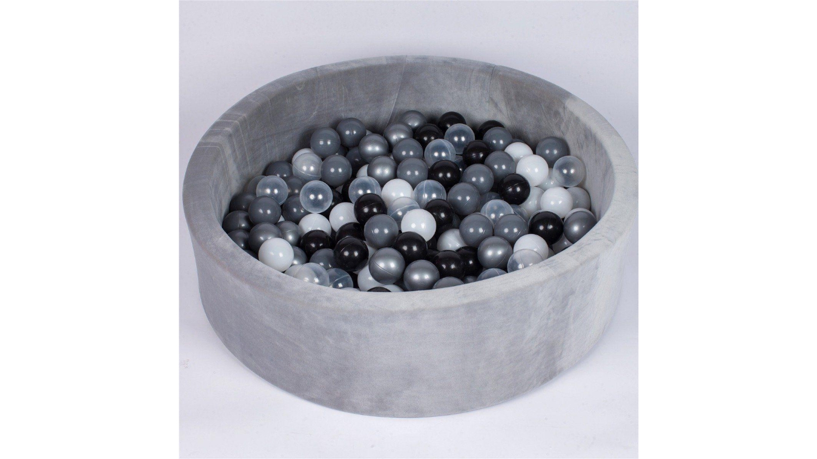 Joy Baby Alexander Round Ball Pit - Grey