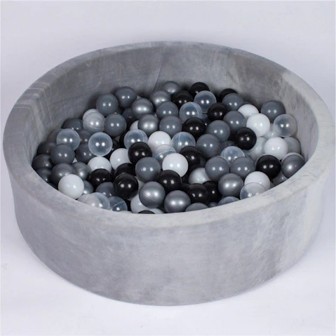 Joy Baby Alexander Round Ball Pit - Grey