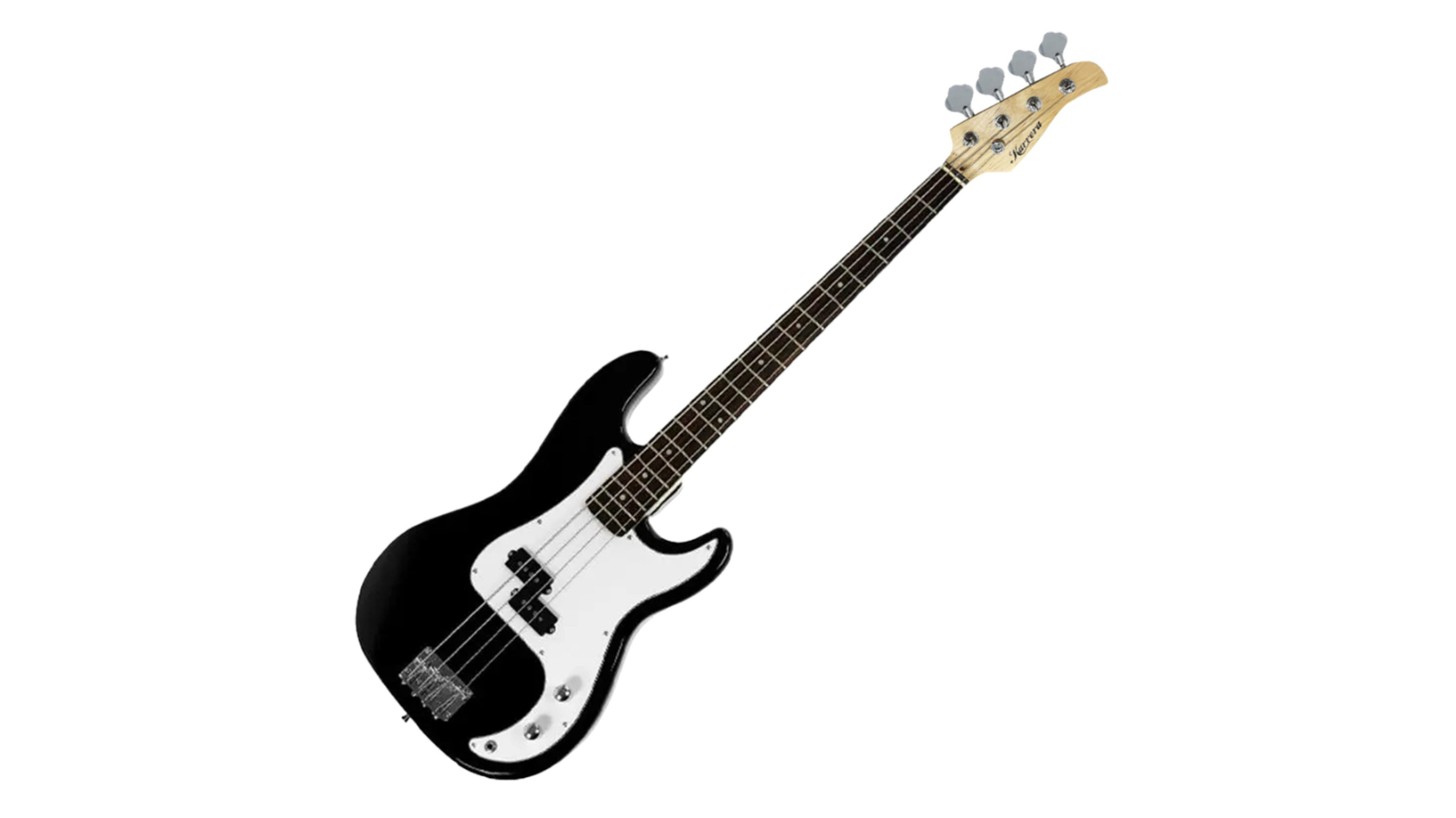 Karrera 4-String Black Electric Bass Guitar