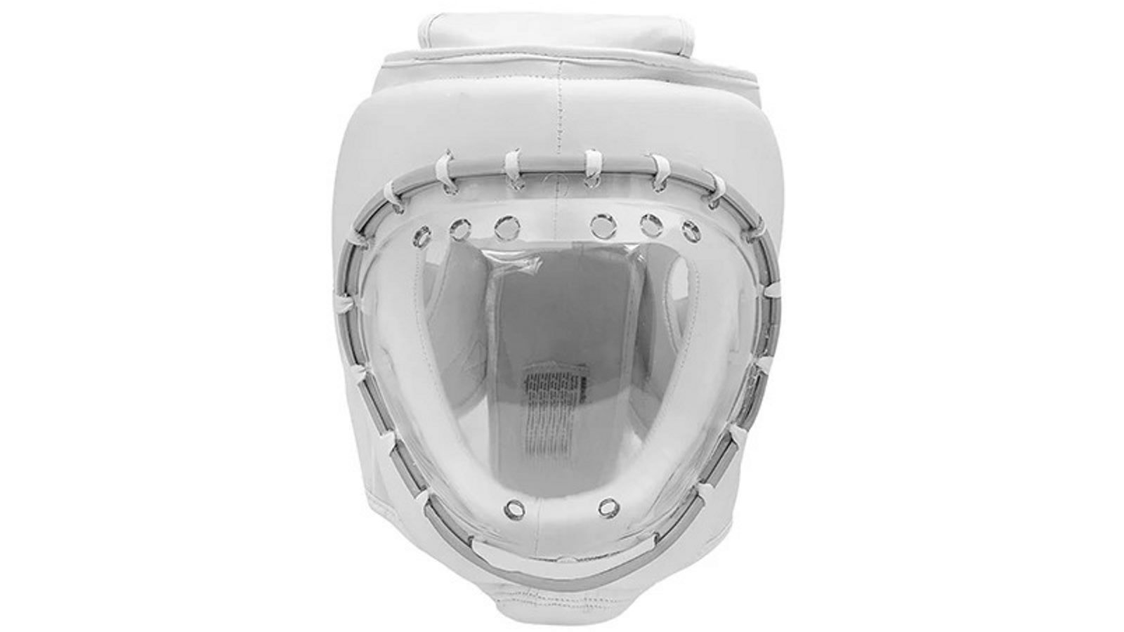Javson Sport White Full Face Martial Arts Head Guard Karate