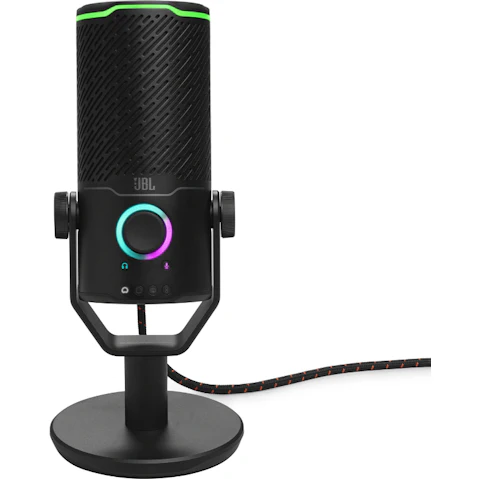 JBL Quantum Stream Studio Quad Pattern Premium USB Microphone - Black