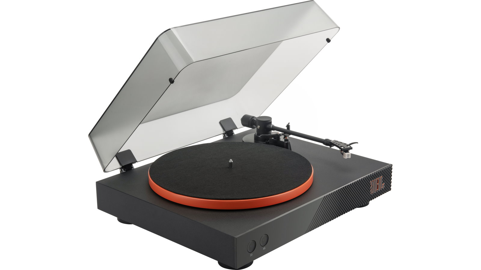 JBL Authentics Spinner Bluetooth Turntable Black/Orange Harvey Norman