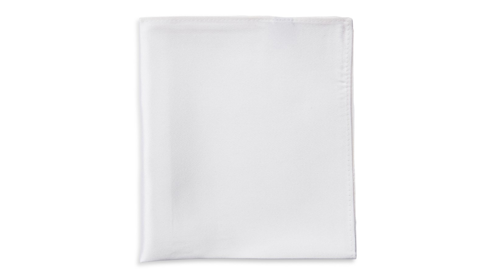 Jeff Banks Silk Pocket Square - White