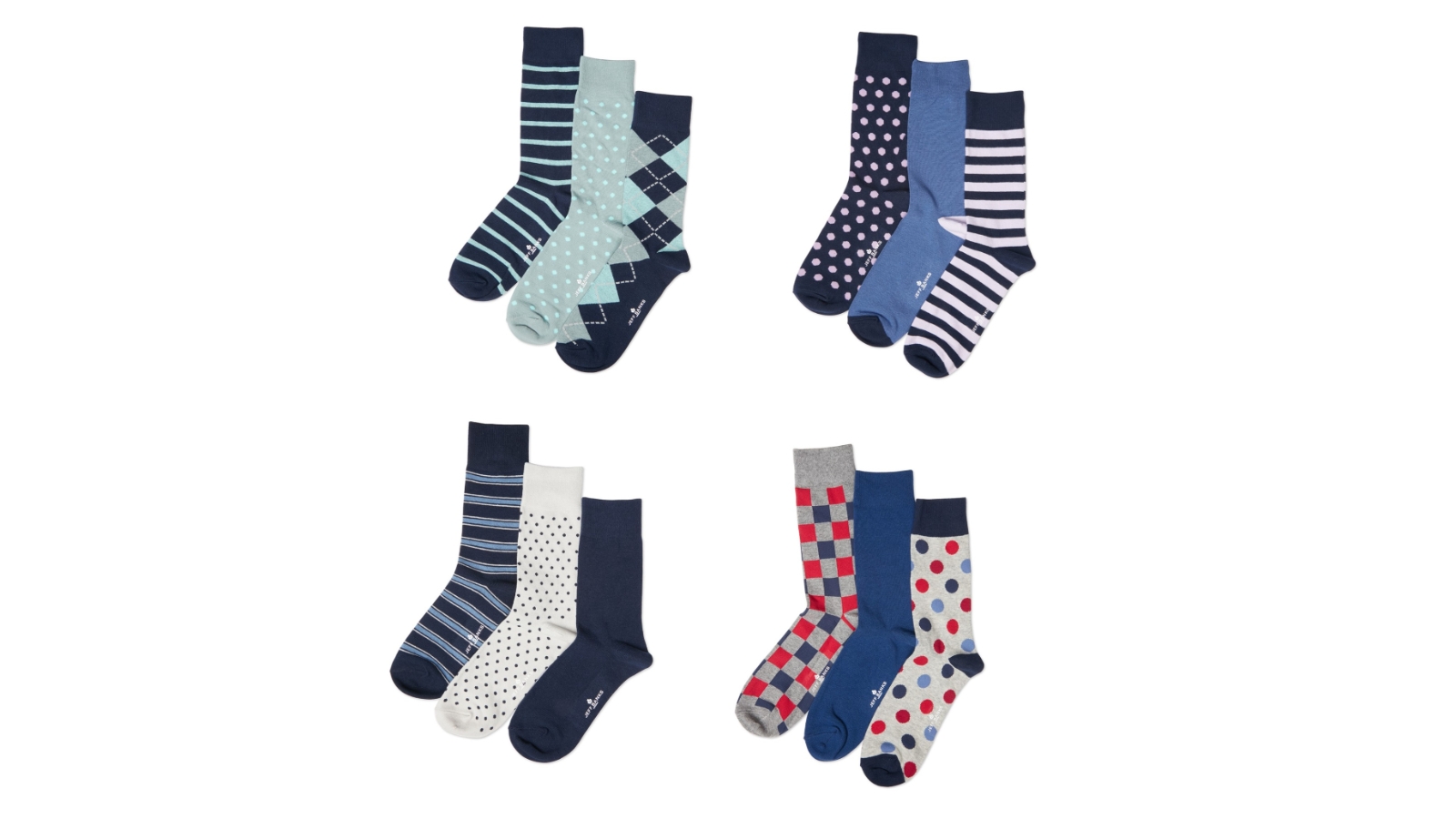 Jeff Banks Pair of 3 Lux Sock