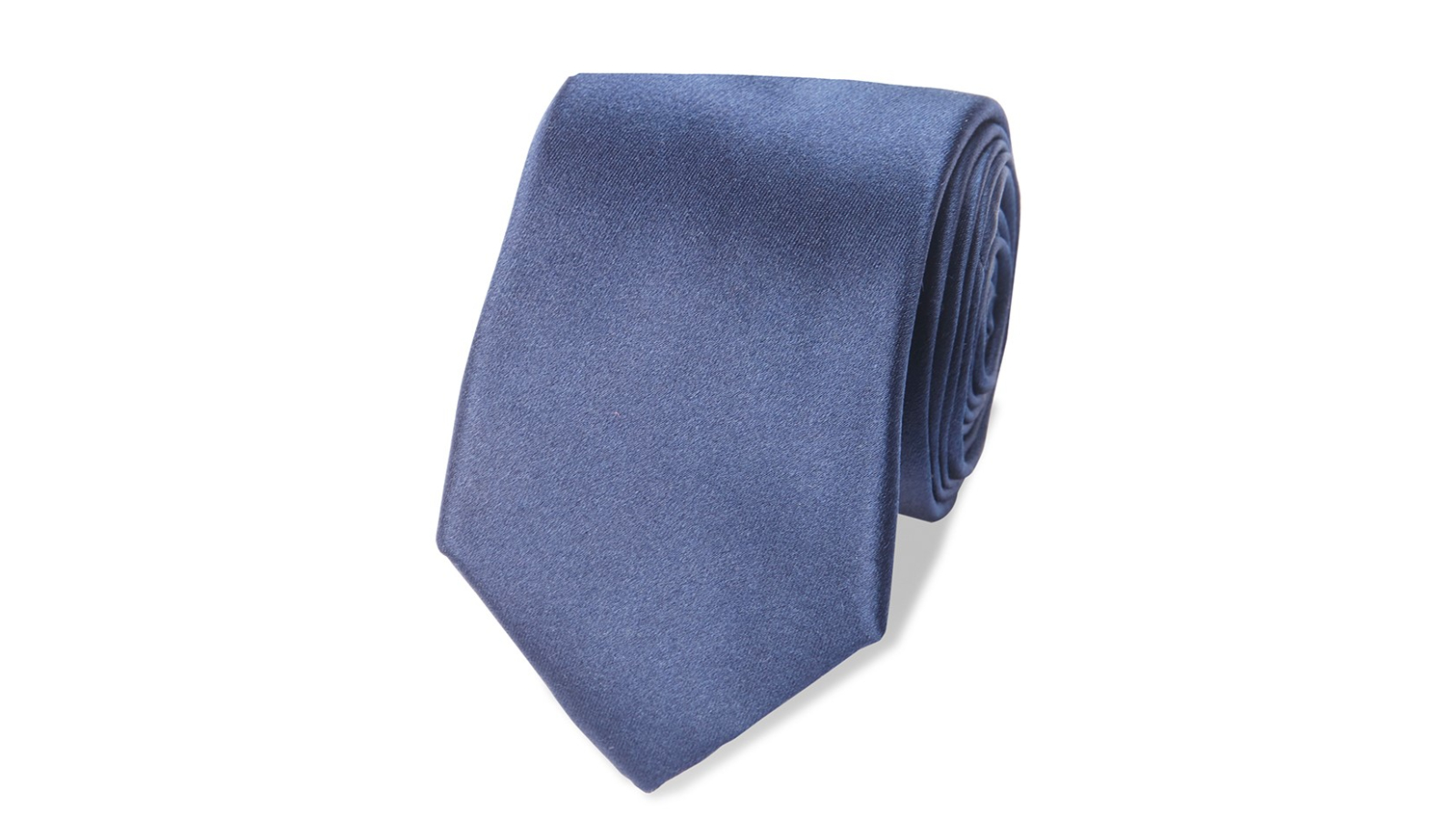 Jeff Banks Modern Silk Tie Plain - Navy