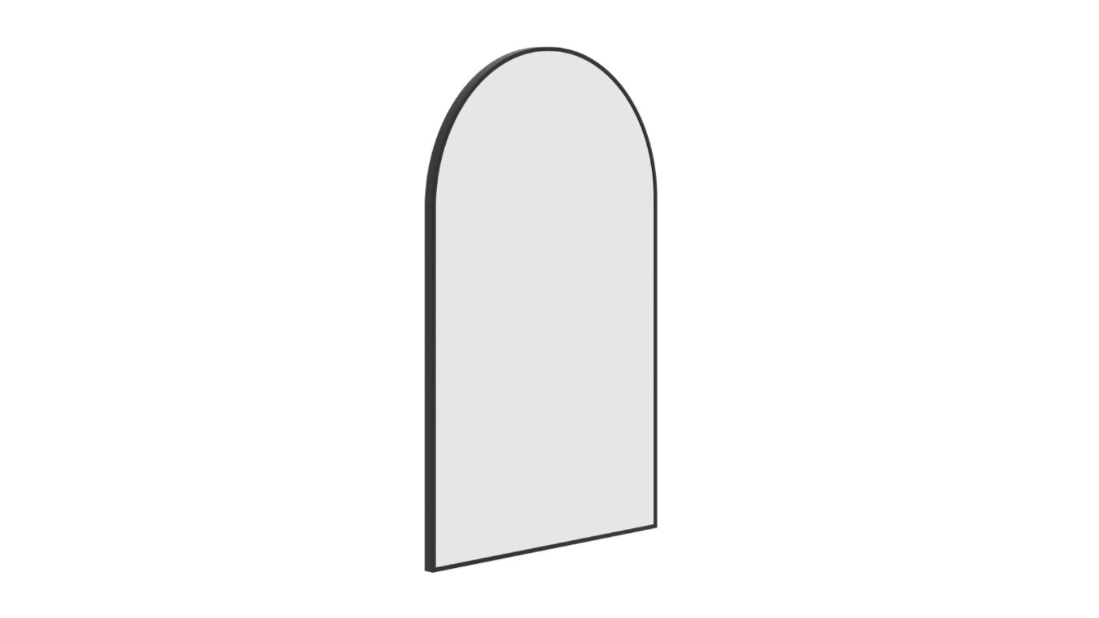 Thermogroup Ablaze Juno Arch Framed Mirror including Demister - Black